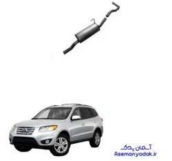 منبع میانی کاتالیزور اگزوز سانتافه بدون کاتالیست